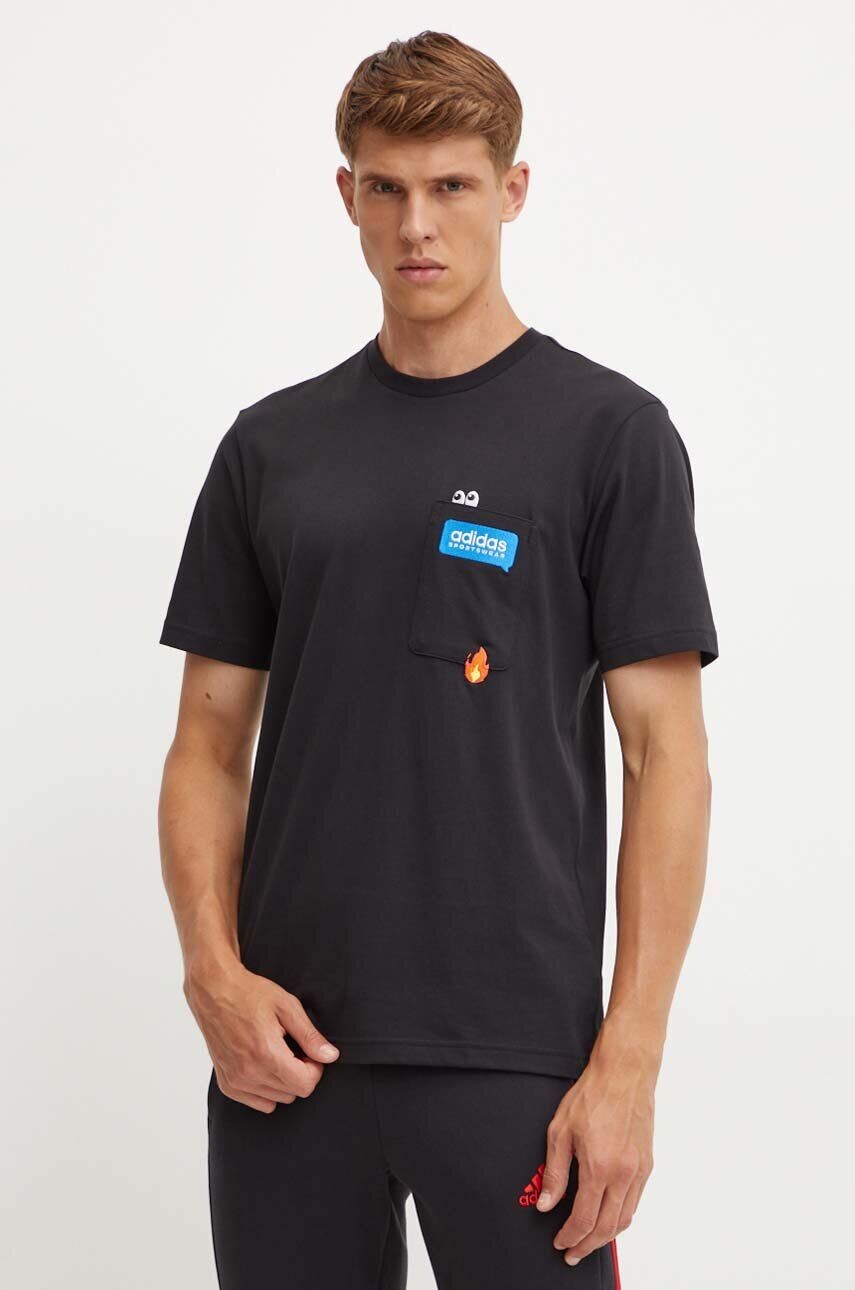 

Футболка Adidas из хлопка, черный