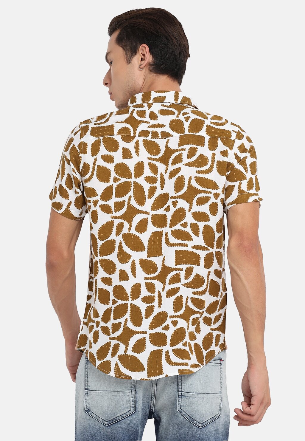 

Рубашка PRINTED HALF SLEEVE Campus Sutra, хаки
