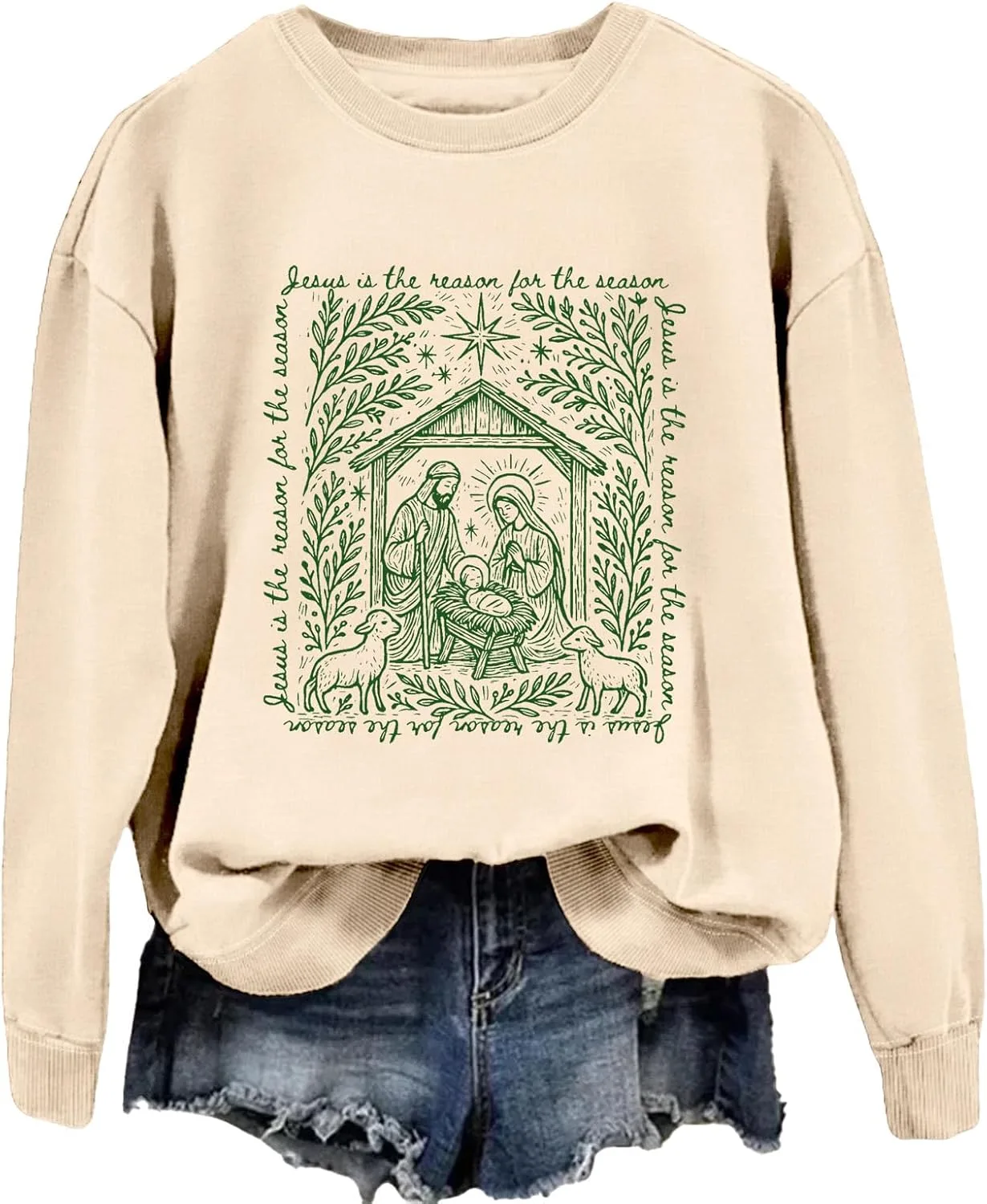 

Толстовка Christian Nativity с принтом Jesus Is the Reason for the Season LNDOCAI