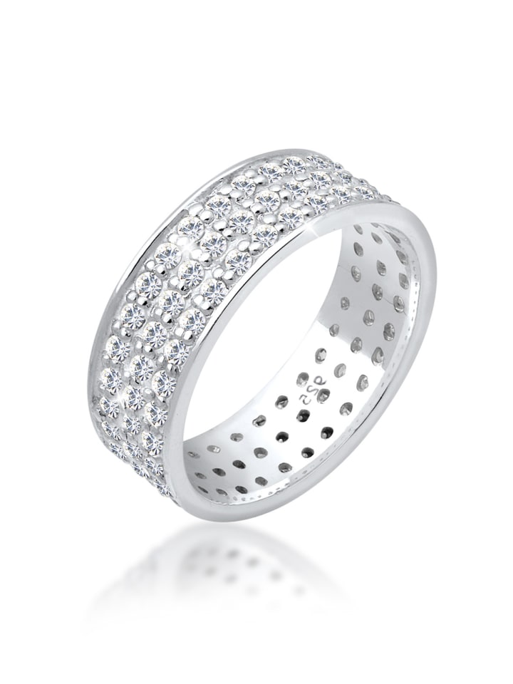 

Elli Коктейльное кольцо из серебра 925 пробы белого цвета