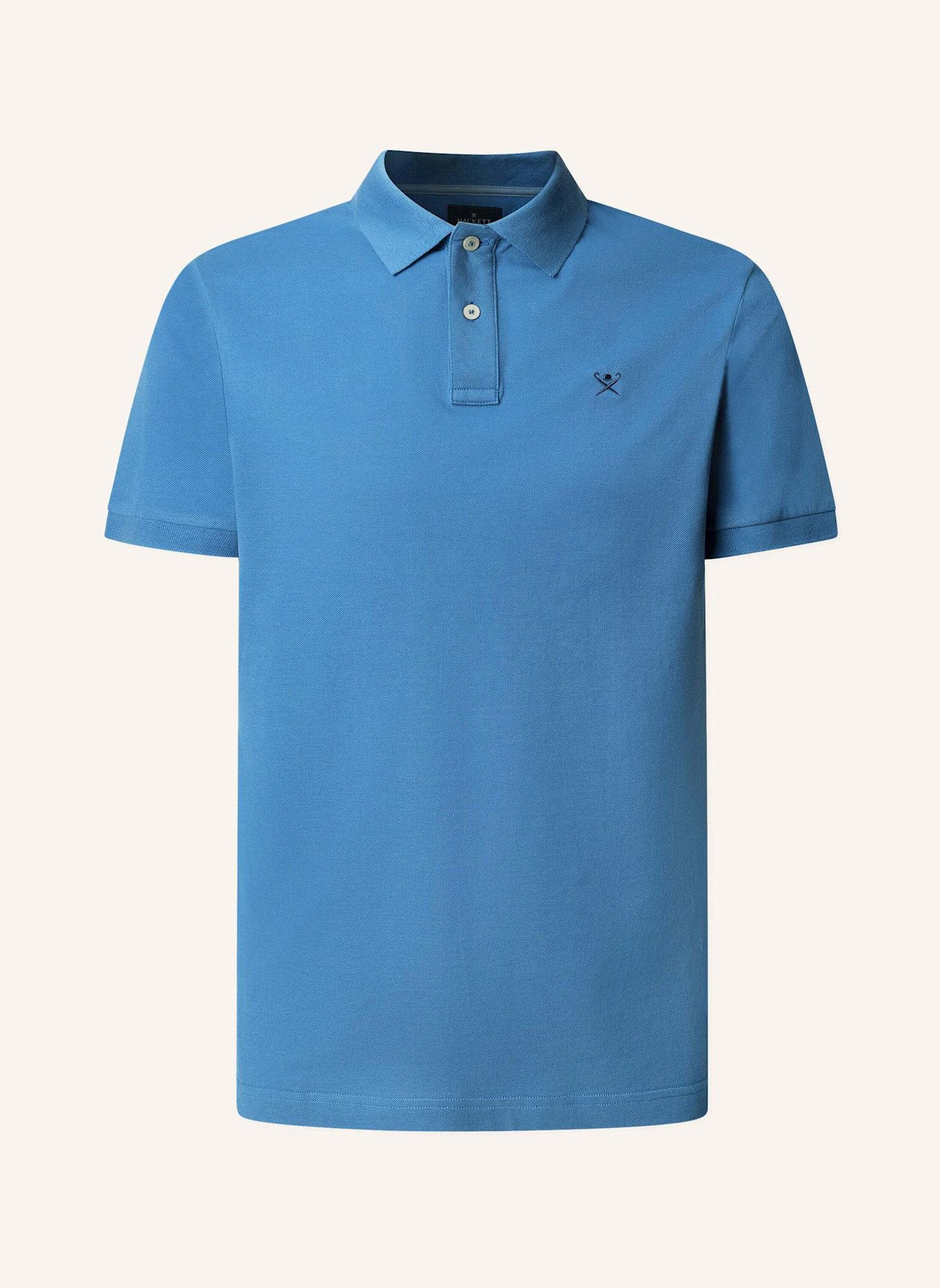 

Рубашка поло с логотипом slim fit Hackett London, синий