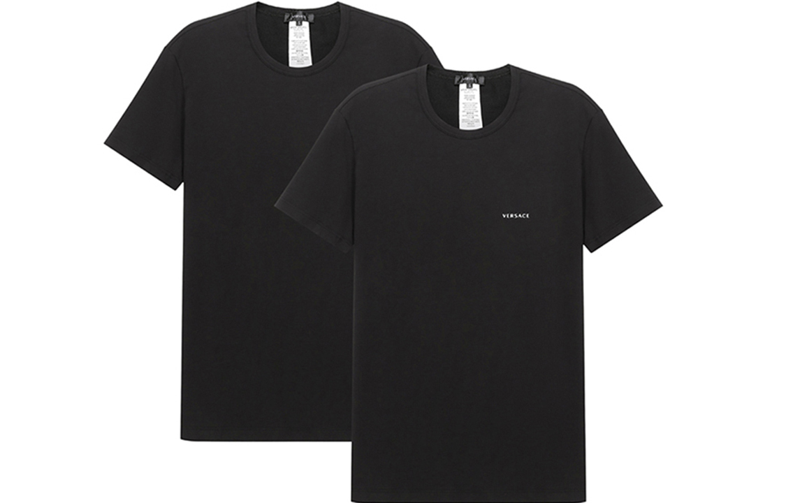 

Комплект из двух маек с логотипом Versace, 2 pack (черный)