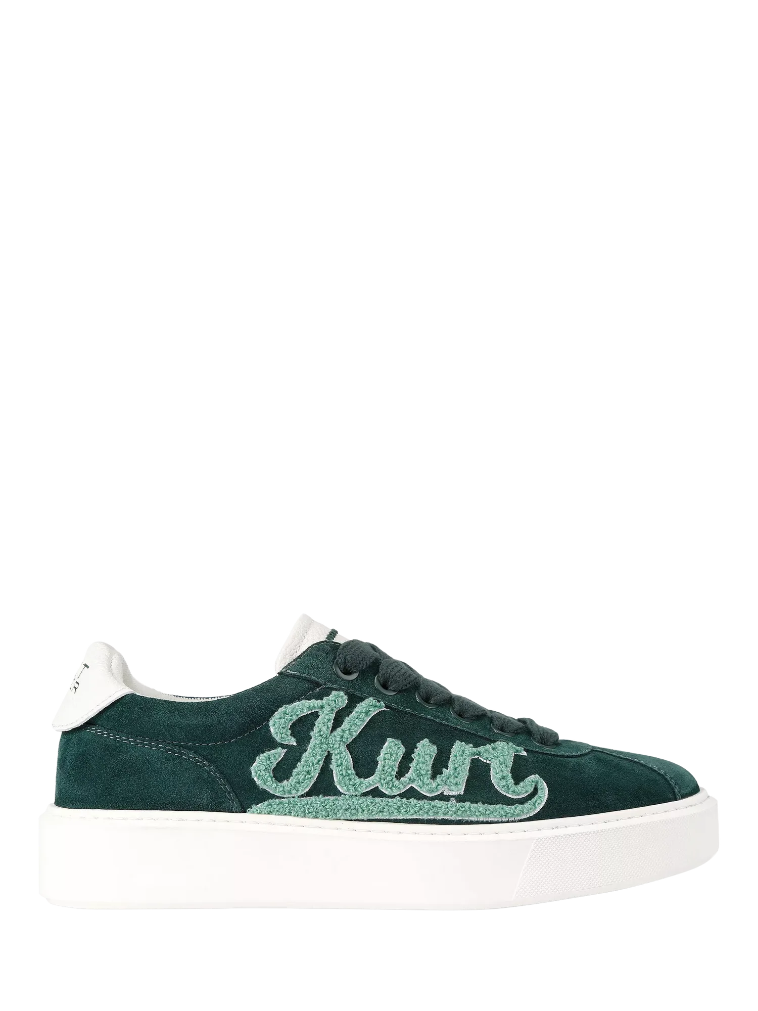 Замшевые кроссовки Albion Retro, зеленые Kurt Geiger London