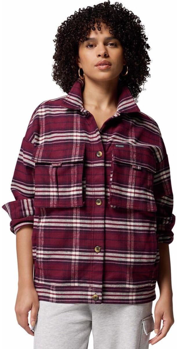 

Columbia Women's Wildest Venture рубашка-куртка, Rich Wine Block Tartan