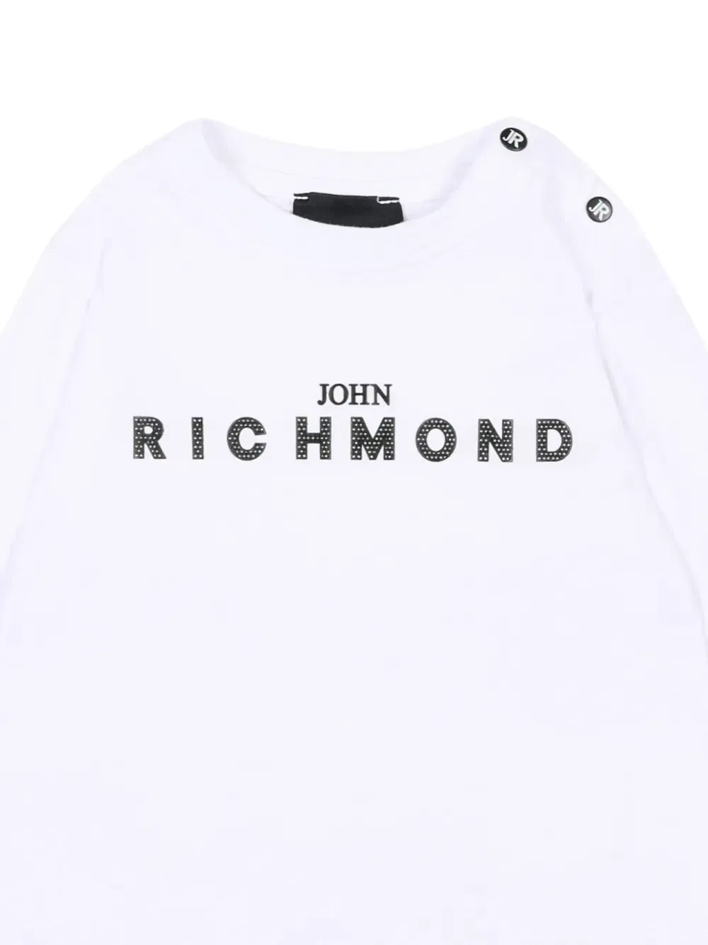 Хлопковая футболка с длинными рукавами John Richmond Junior, белый — фото 3