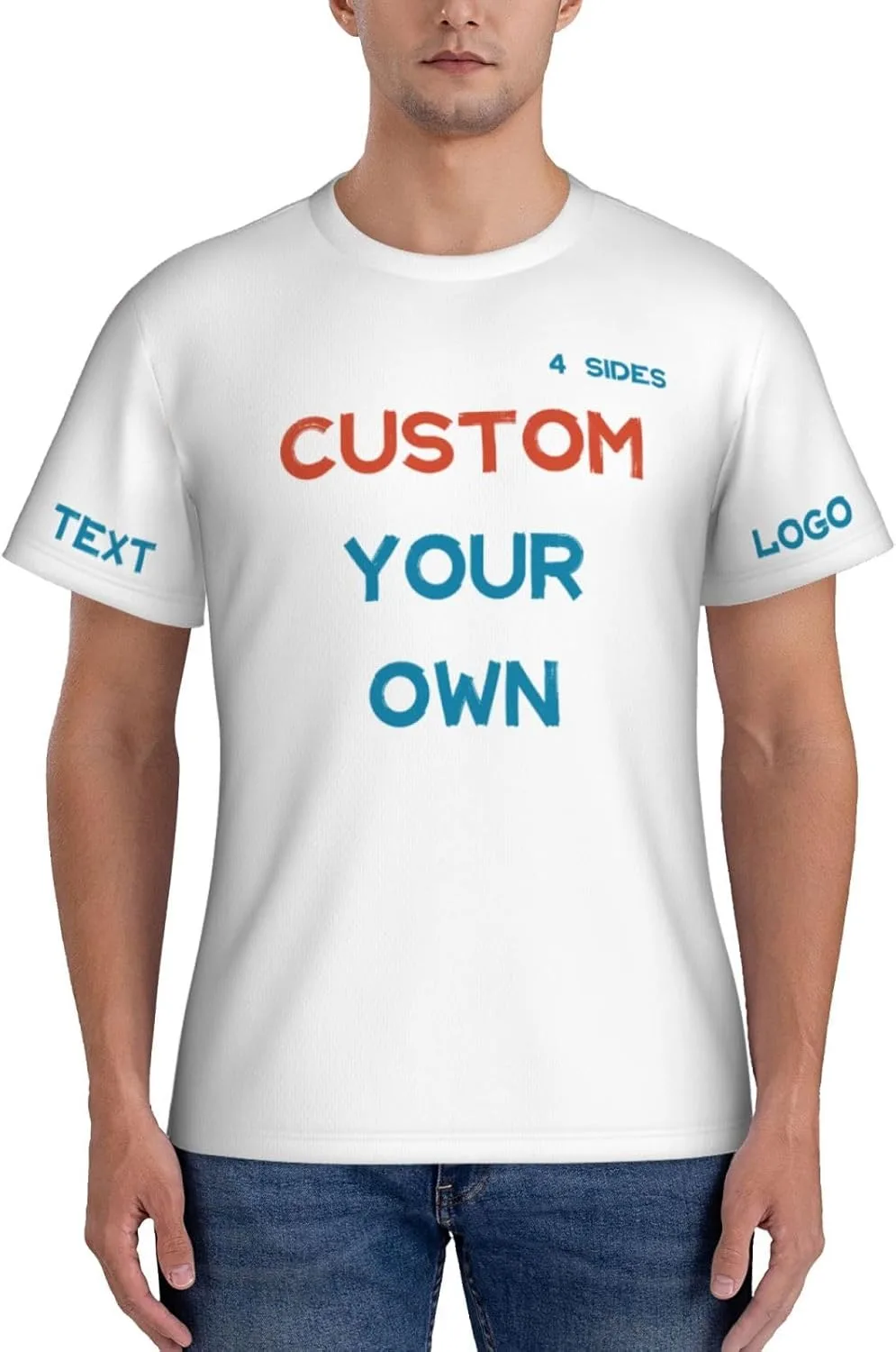 Футболка Custom с принтом на 4 сторонах для тренировок — фото 2