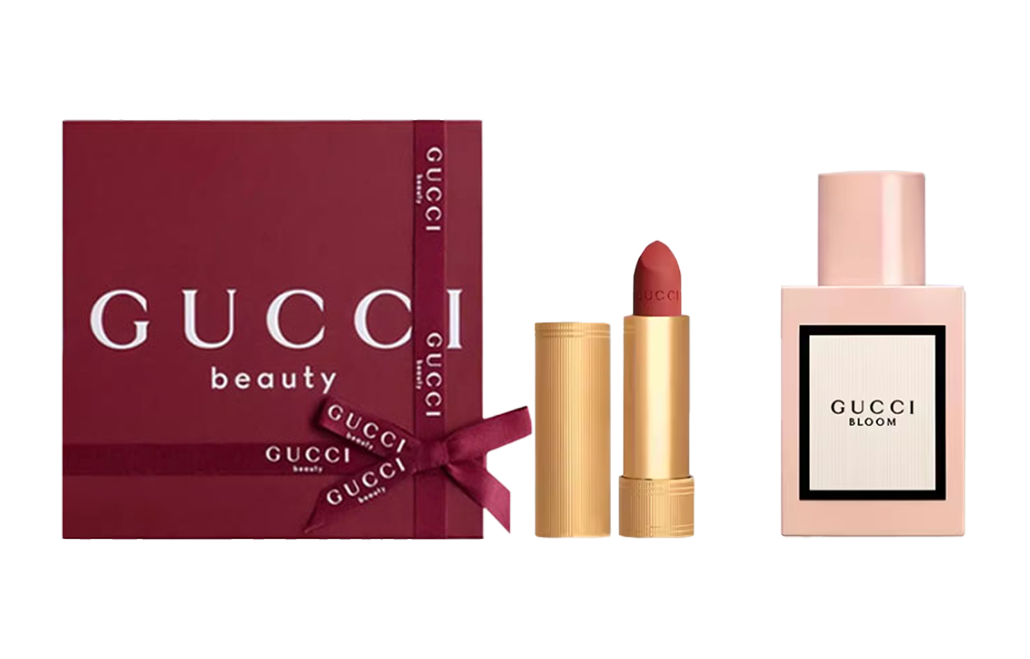 Limited Floral Delight Box Perfume Sets Eau De Parfum EDP 30ml+Помада GUCCI, two-piece set j: 50ml flower deсветло perfume+cloud mist liquid lipstick #217 — фото 3