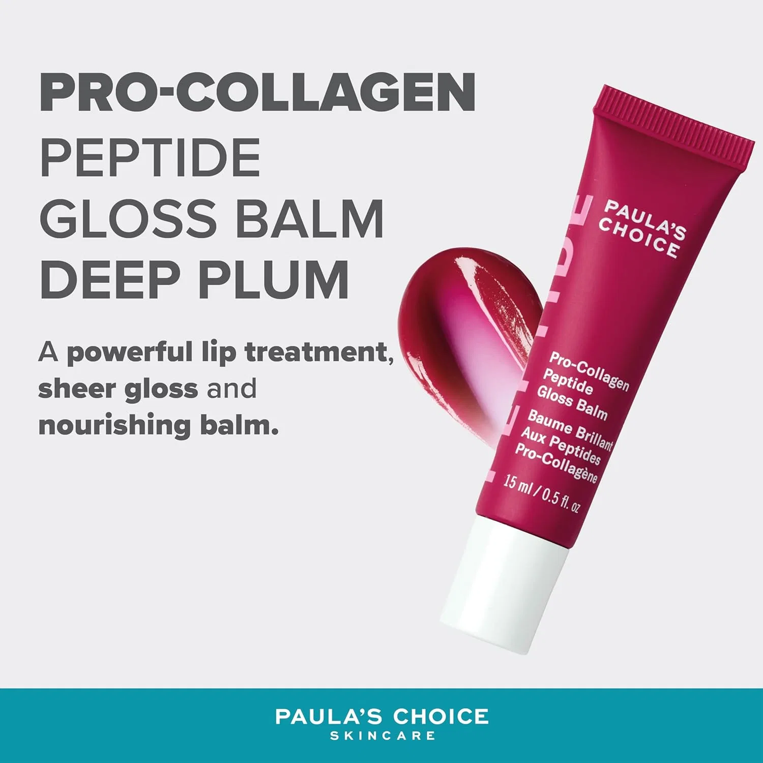 Бальзам-блеск для губ «Pro-Collagen Peptide Gloss Balm Deep Plum» от Paula's Choice, 15 мл Paula'S Choice, Deep Plum — фото 2