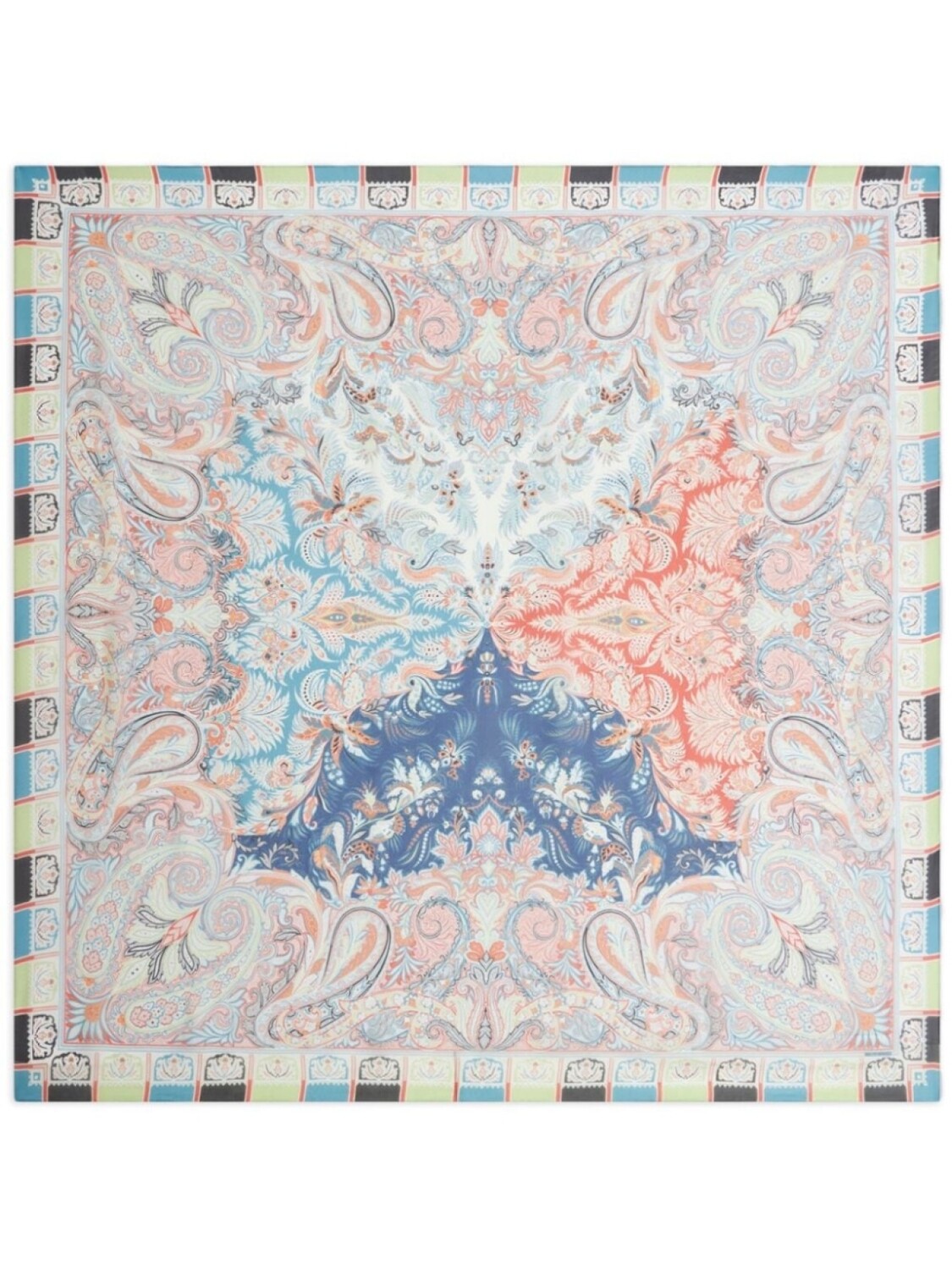

ETRO шелковый платок с принтом пейсли, синий