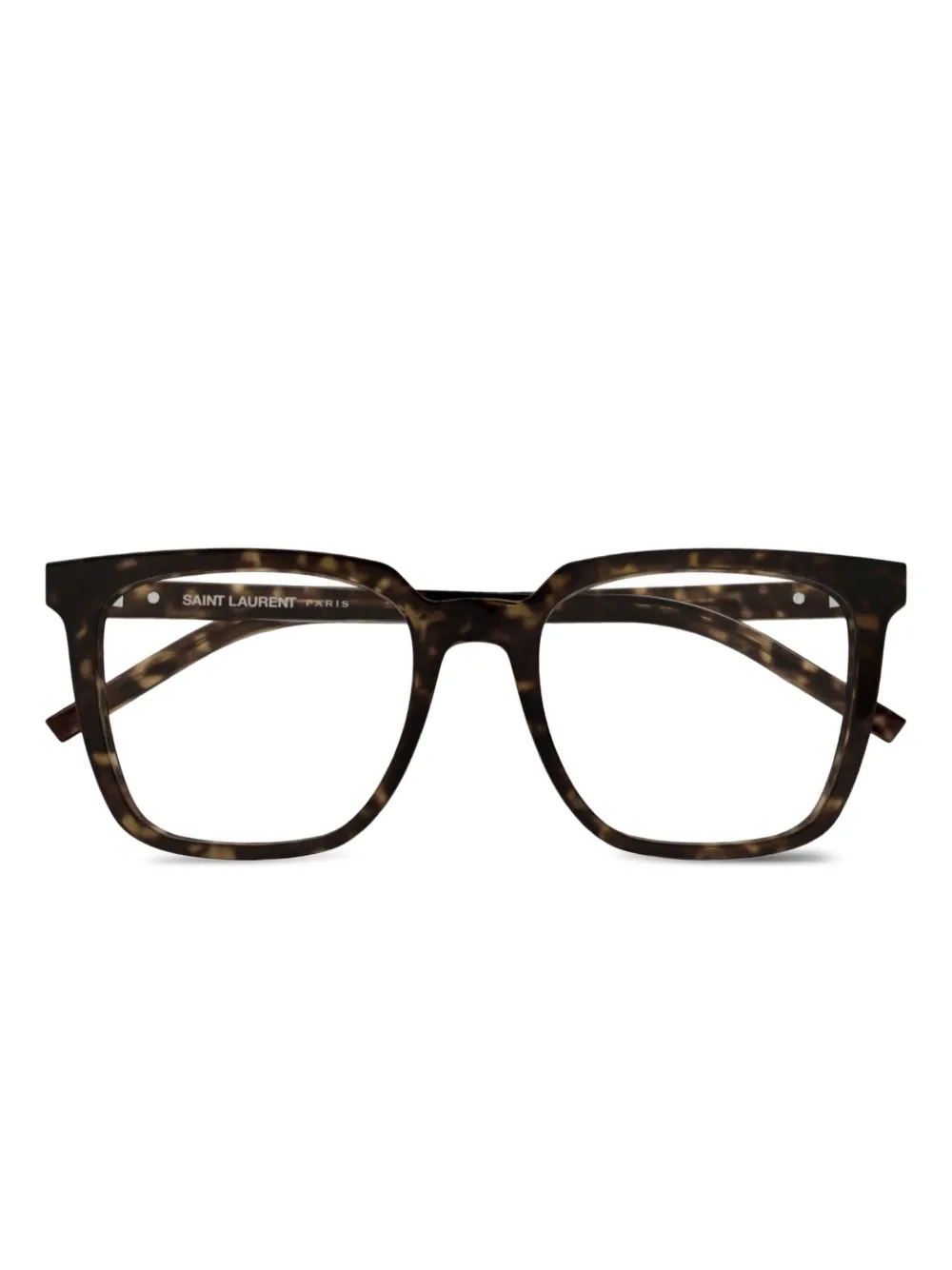 

Очки в квадратной оправе Saint Laurent, коричневый