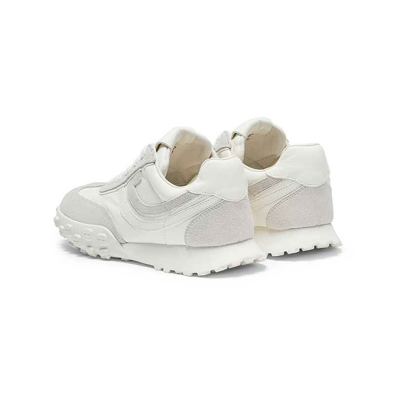 Coup De Foudre Женские скейтерские кеды Low Top в цвете экрю и светло-сером, цвет Ecru/Light Gray — фото 4