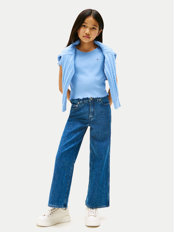 

Футболка regular fit Essential KG0KG08590 Tommy Hilfiger, голубой