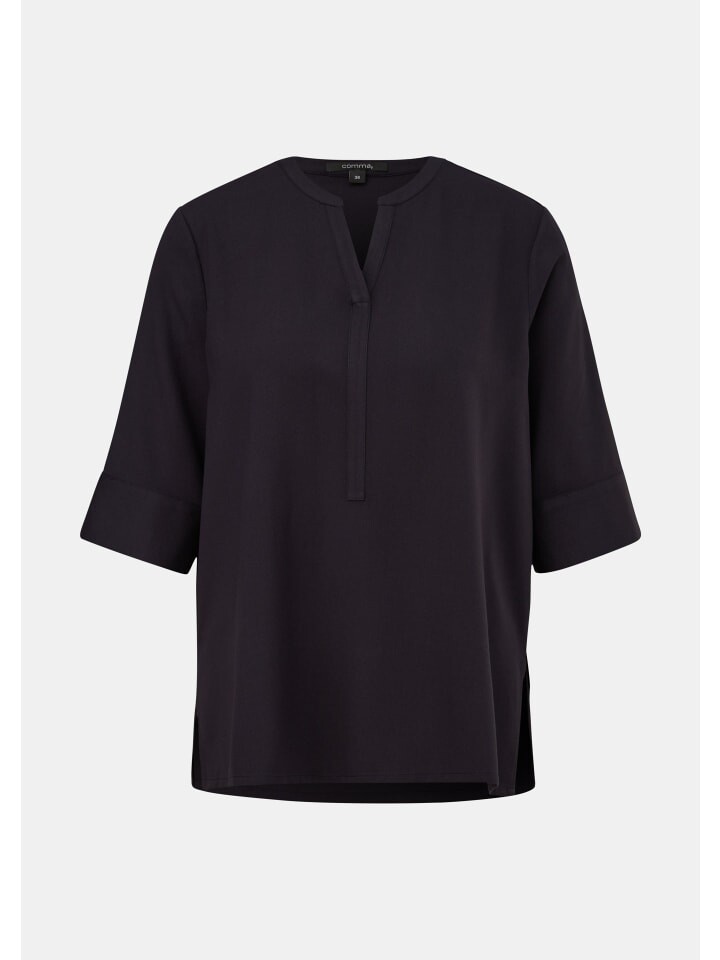 

Блуза comma Bluse kurzarm, синий