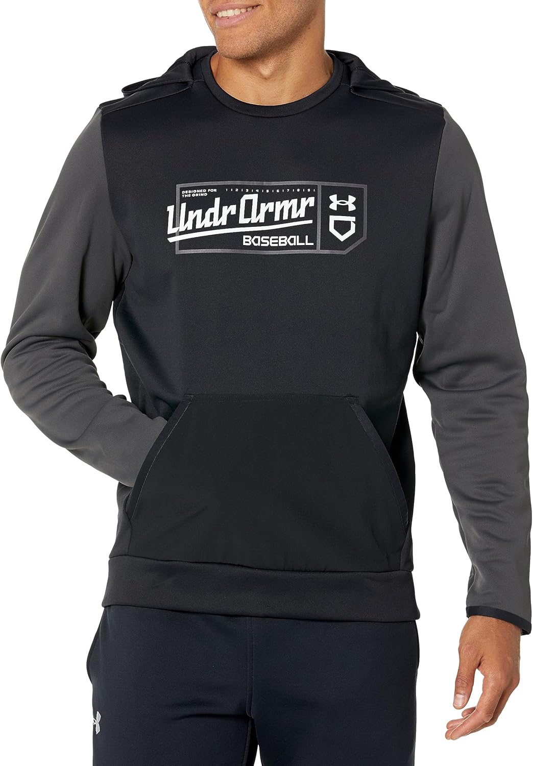 

Under Armour мужская бейсбольная худи с принтом: 1379959, (001) Black/Jet Gray/White