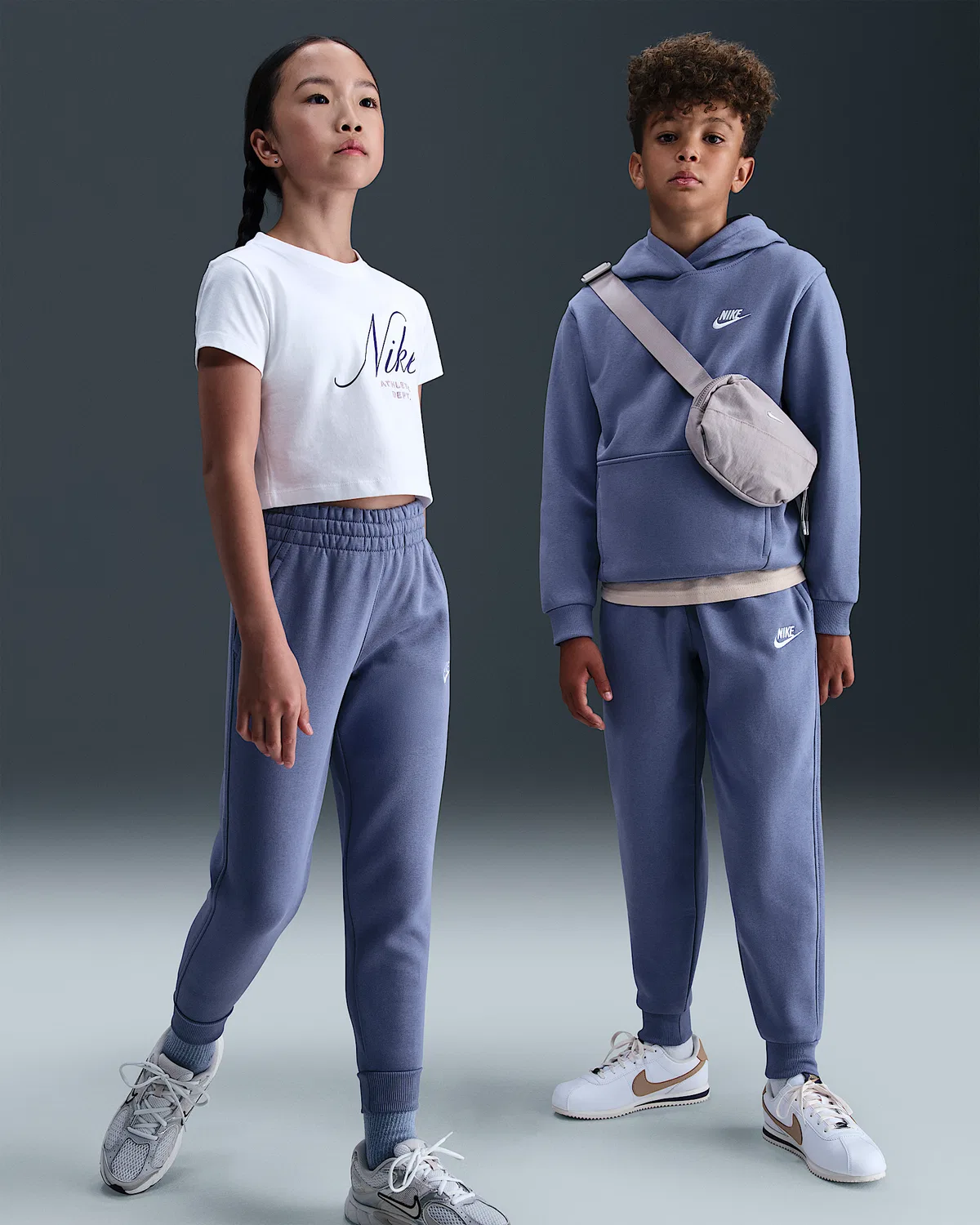 Джоггеры Nike Sportswear Club Fleece для старших детей, World Indigo/White