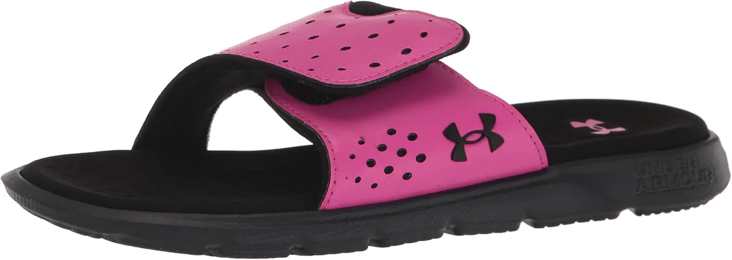 Детские сандалии Under Armour Ignite Pro Slide, черный/розовый — фото 3