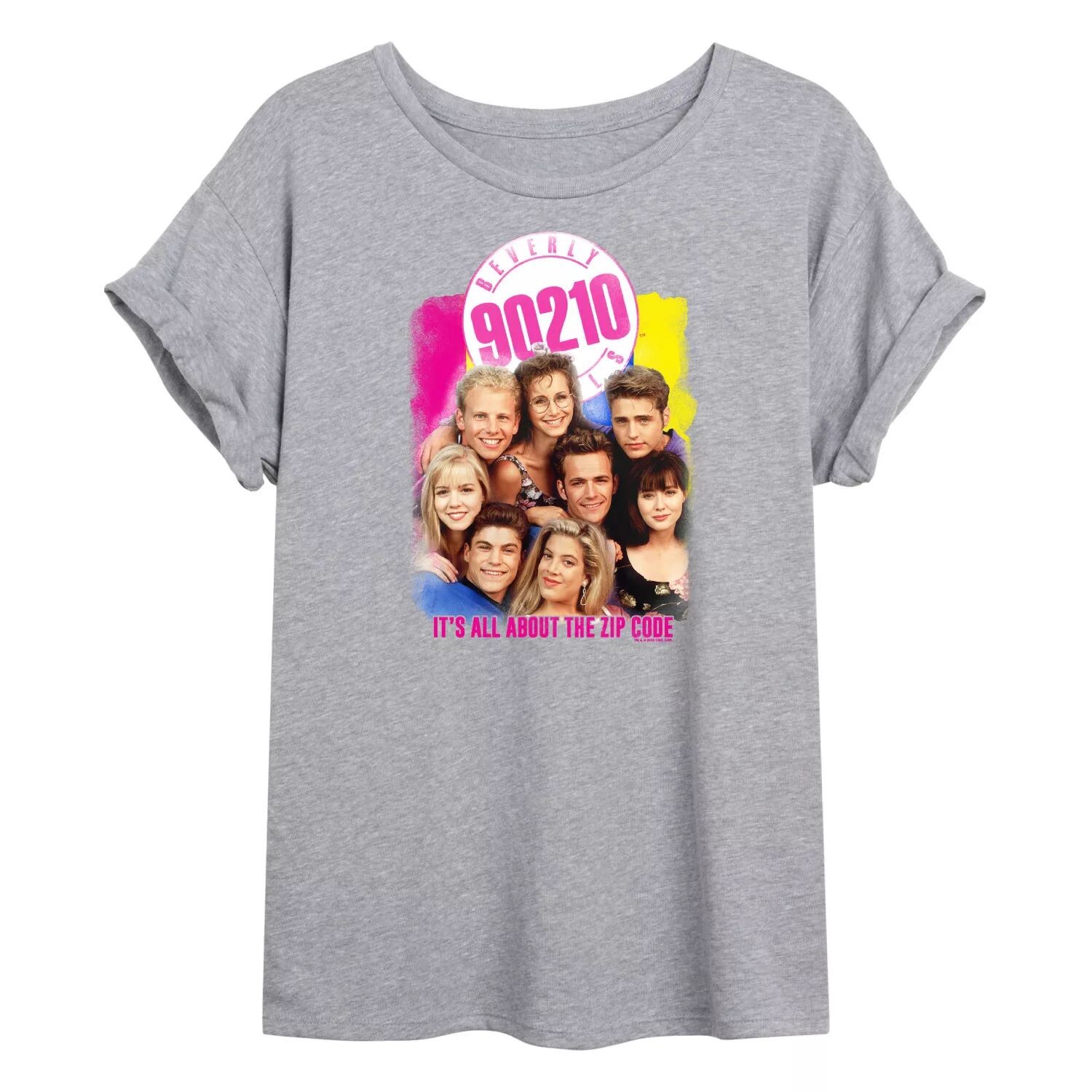

Детская футболка большого размера с рисунком Beverly Hills 90210 Group Licensed Character
