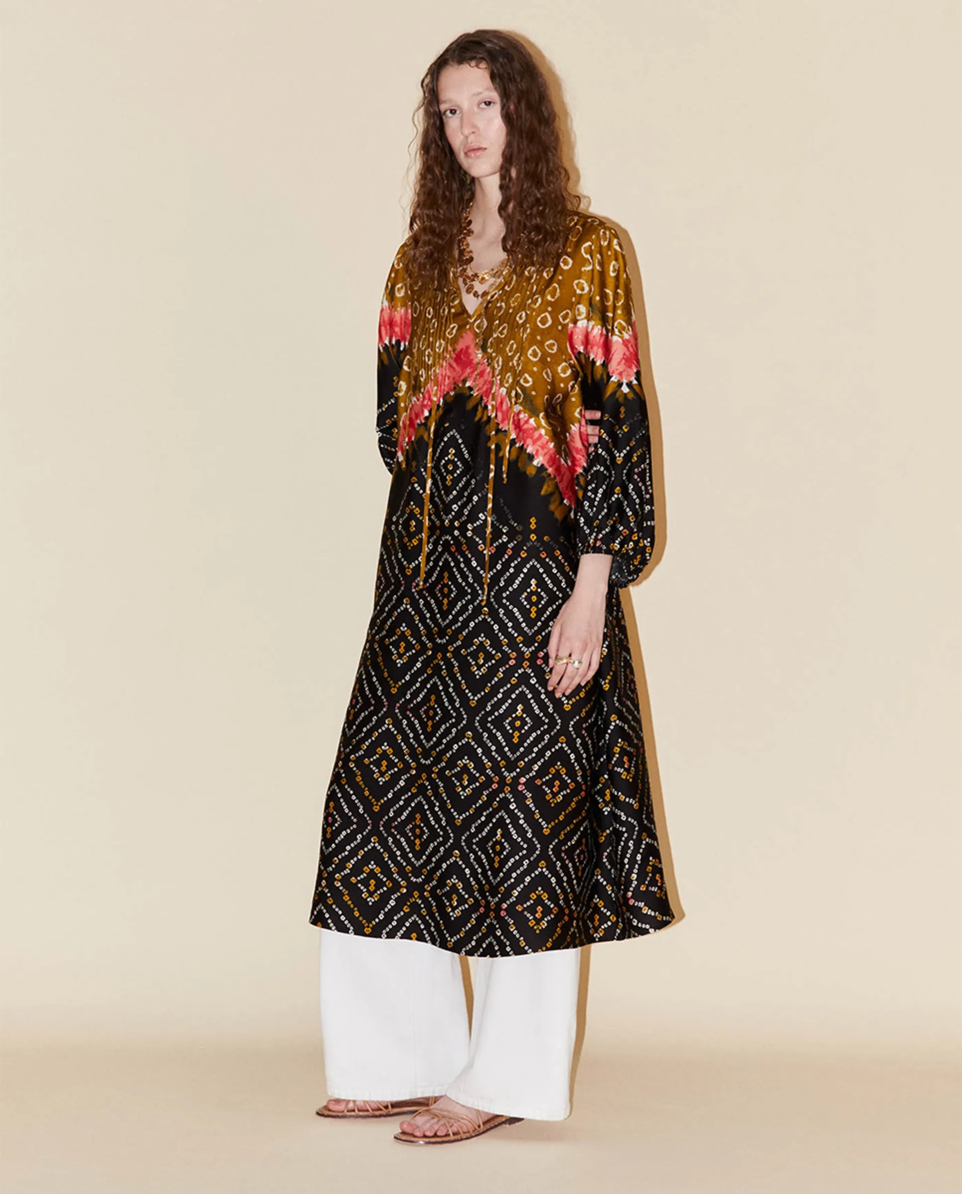 

Тайдай туника-платье Sfera, черный