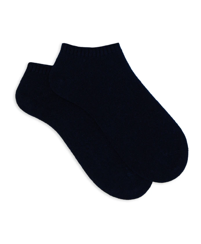 

Мужские однотонные синие кашемировые носки до щиколотки Gallo, синий