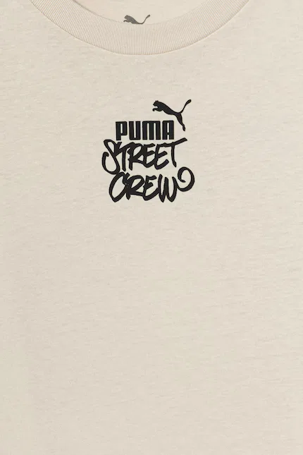 Лонгслив детский MID90s Puma, бежевый — фото 3