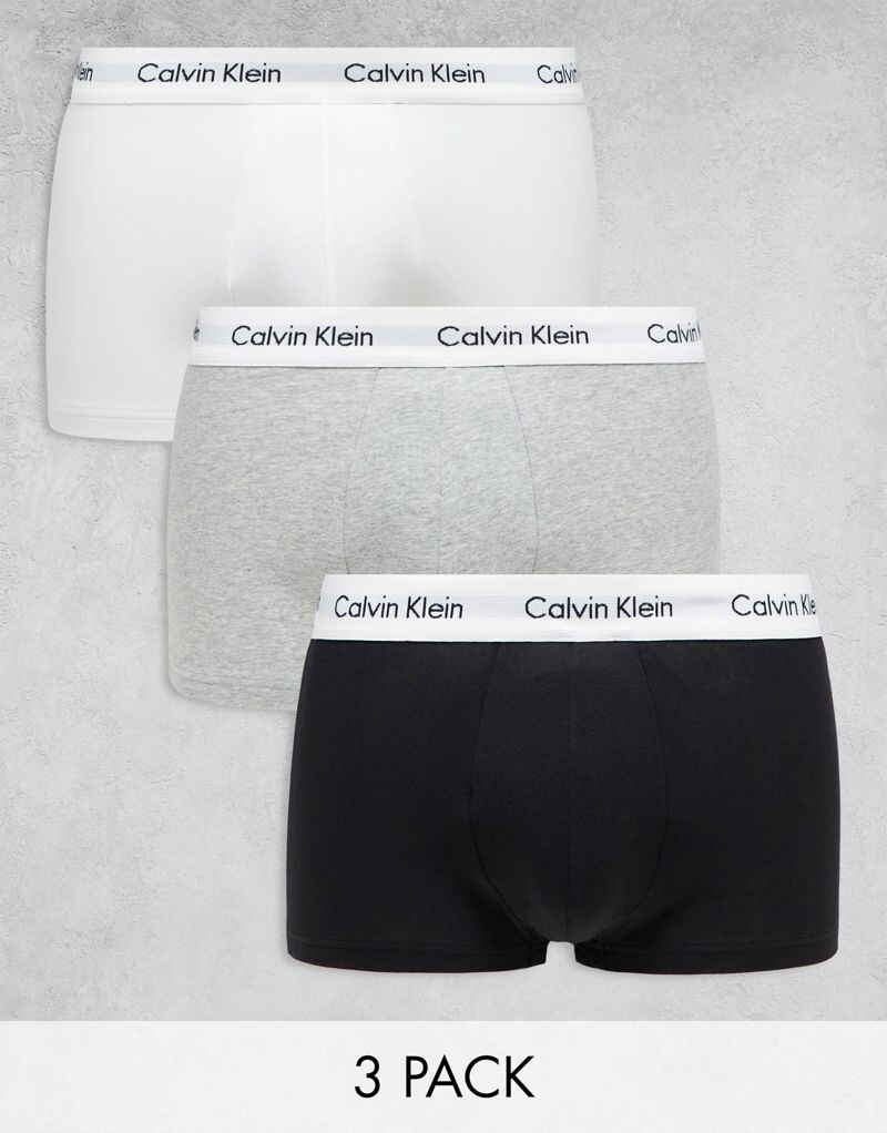 

Комплект плавок с низкой посадкой Calvin Klein из хлопкового стрейча, 3 шт
