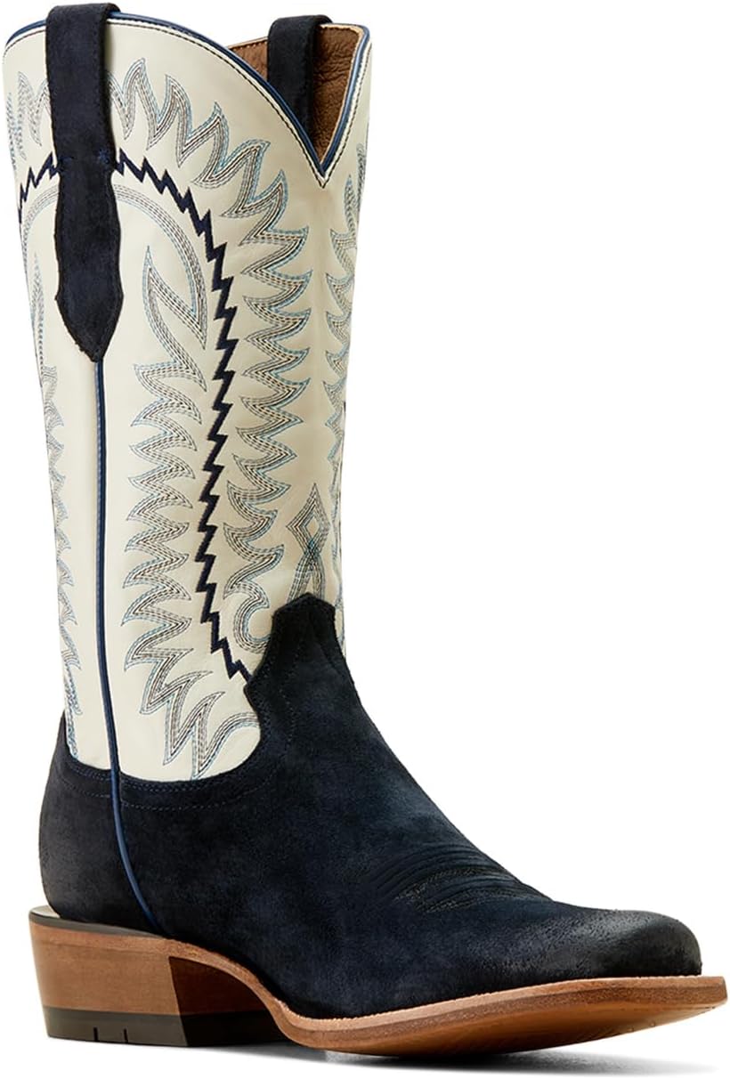 Мужские ковбойские сапоги Ariat Futurity Time, Blanco/Polo Blue Roughout — фото 3