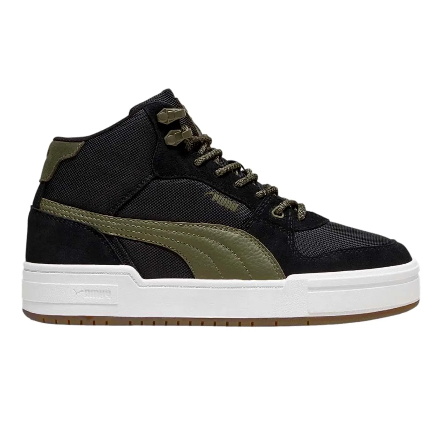 Мужские кроссовки Puma California Pro Mid Trail, черно-оливковый цвет