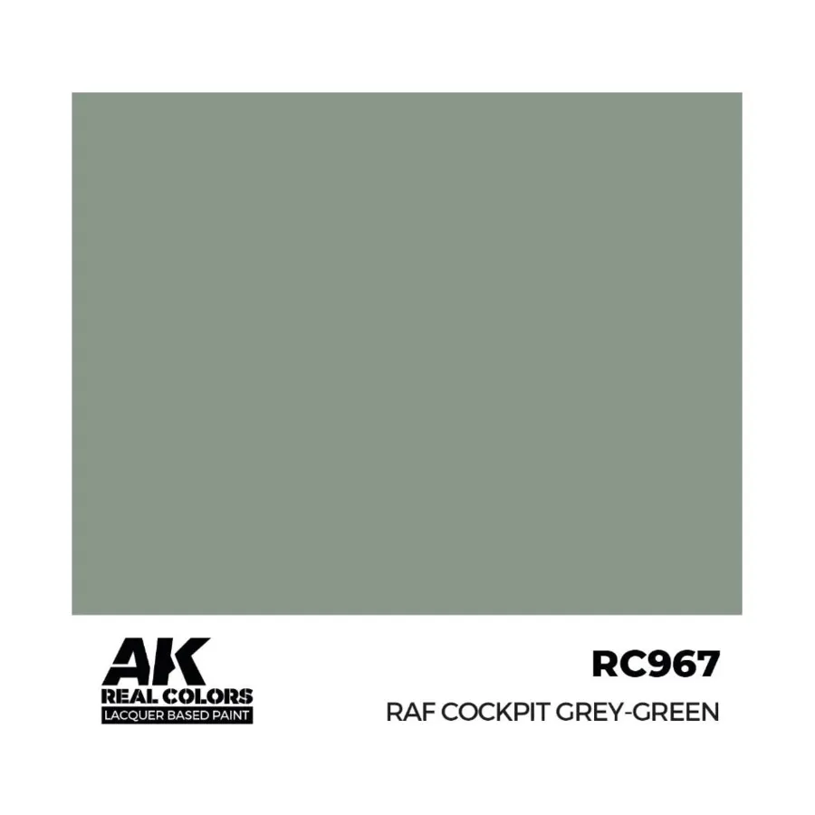 

Кокпит RAF серо-зеленый, Paint - Real Color, Dropper Bottles (AK-Interactive)