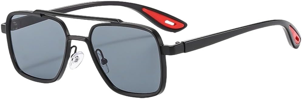 

Мужские модные солнцезащитные очки с двойной перемычкой, женские стильные солнцезащитные очки с индивидуальным дизайном, роскошные солнцезащитные очки для активного отдыха, SUN3071 Generic, Black Gray