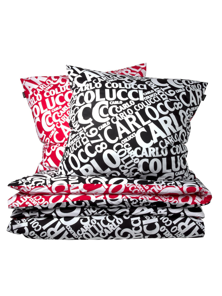 

Постельное белье Carlo Colucci set Carlo Confuso 2 tlg, красный