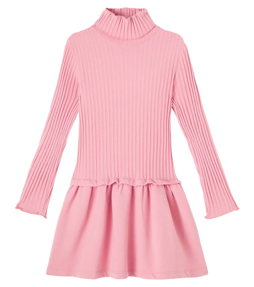 

Платье из смесового хлопка с защипами Il Gufo, Pompelmo Rosa