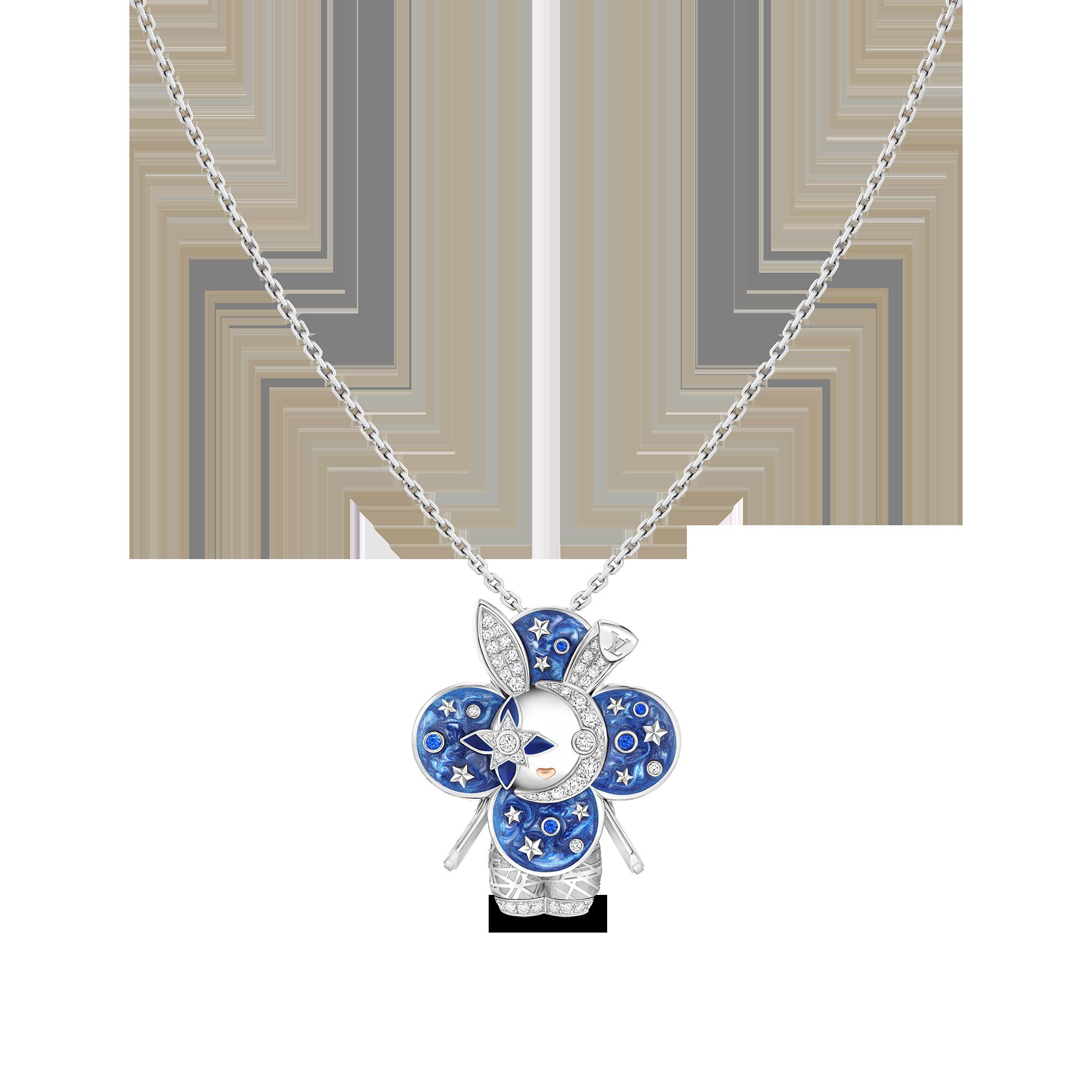 

Подвеска Vivienne Rabbit, белое золото, лак, бриллианты и цветные драгоценные камни Louis Vuitton, серебряный