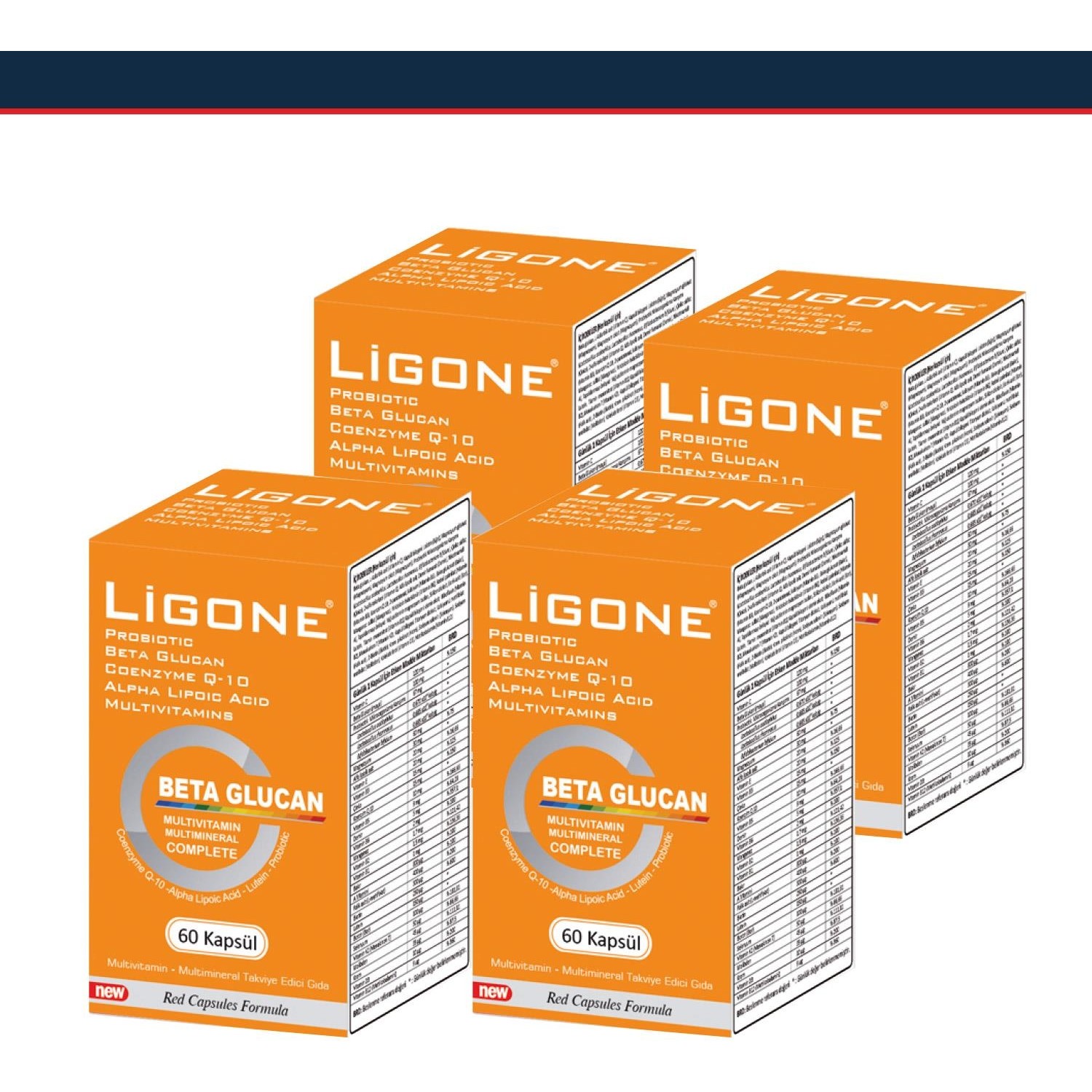 

Добавка Newdrog Ligone Beta Glucan, 60 капсул 4 шт