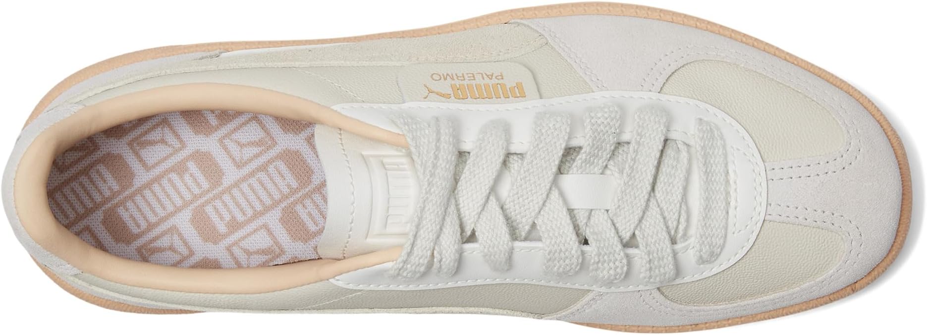 Кроссовки PUMA Palermo Sneakers, цвет Warm White/Alpine Snow/Cashew — фото 2