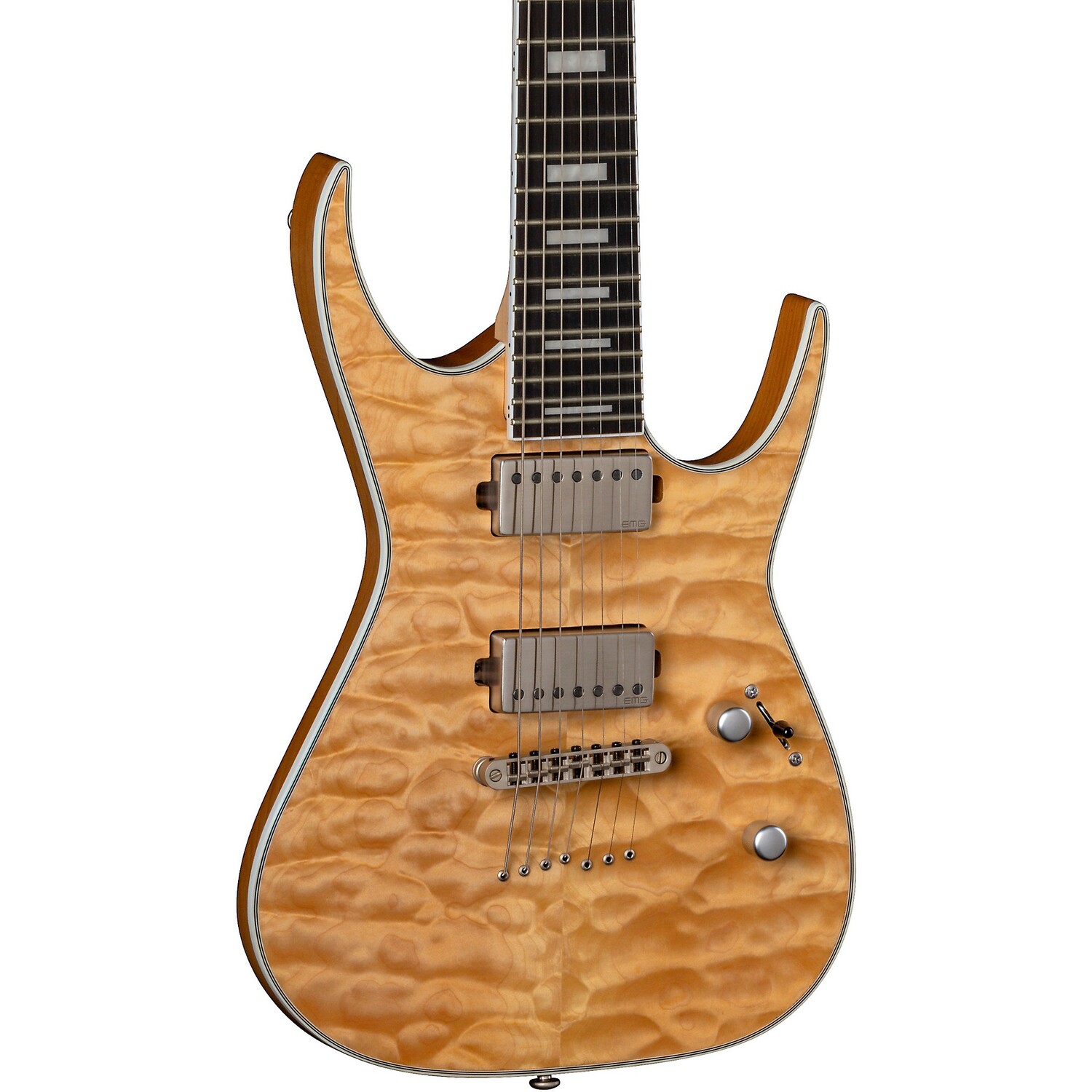 

Dean Exile Quilt Top 7-струнная электрогитара Satin Natural