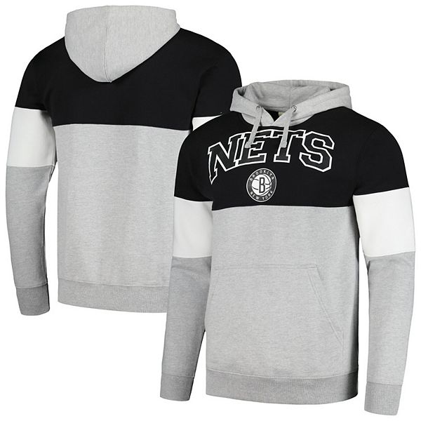 

Мужской худи Fanatics Branded черный Brooklyn Nets контрастный Unbranded