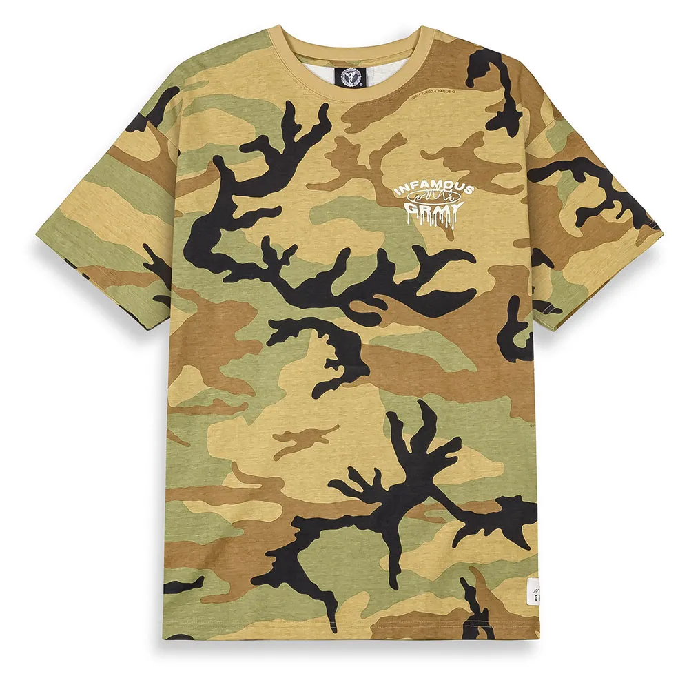 

Футболка с коротким рукавом Grimey Follow The Dollar Camo Regular, бежевый