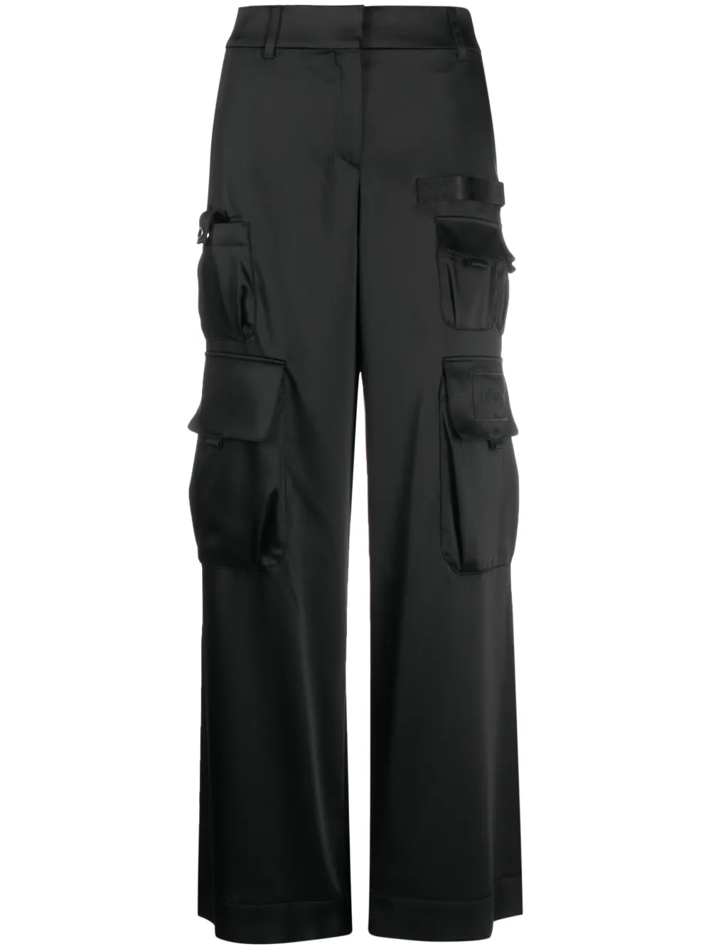 

Атласные брюки карго OFF-WHITE, черный