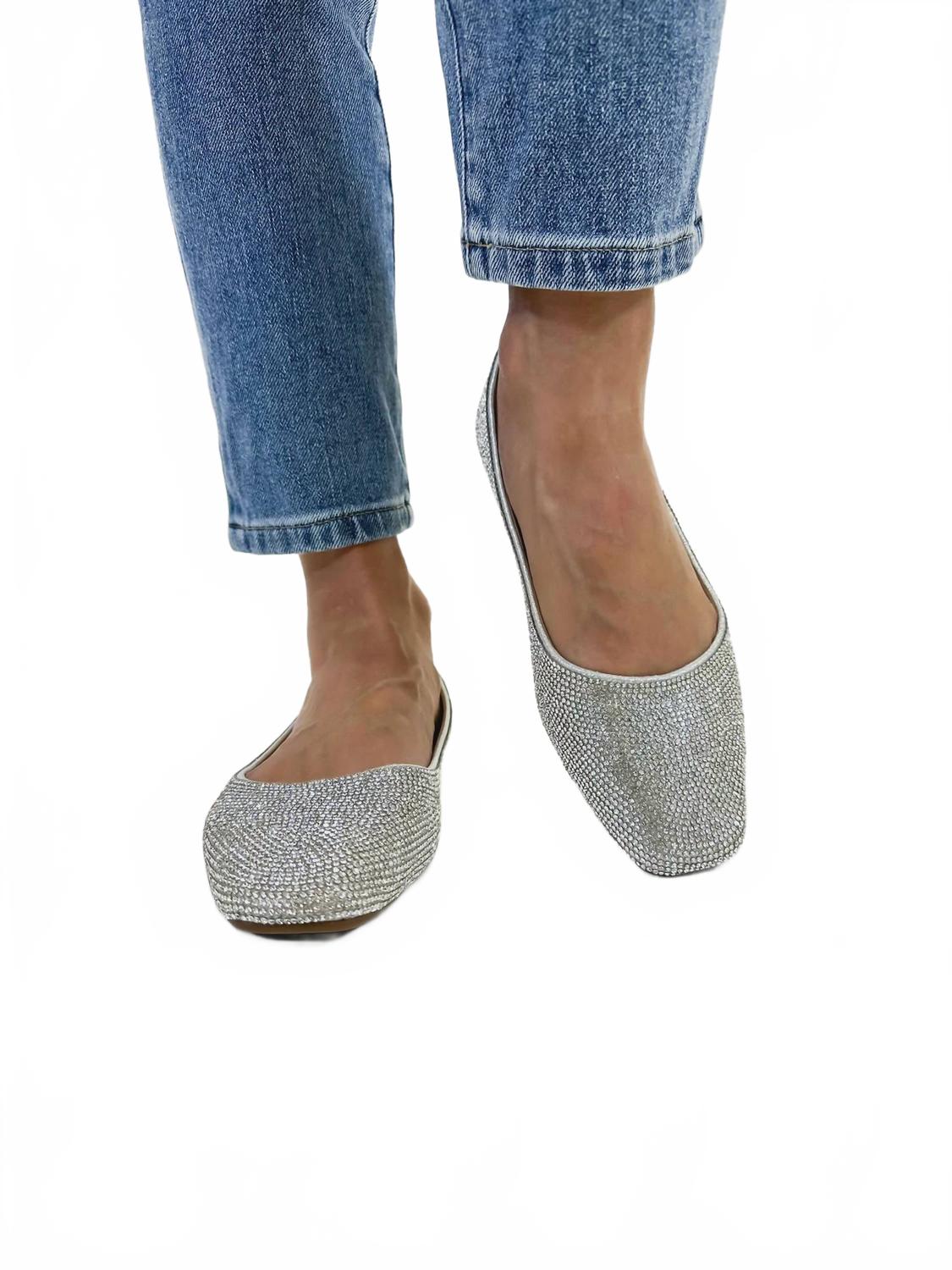 Женские мюли с камнями серебристые Corkys Footwear — фото 2