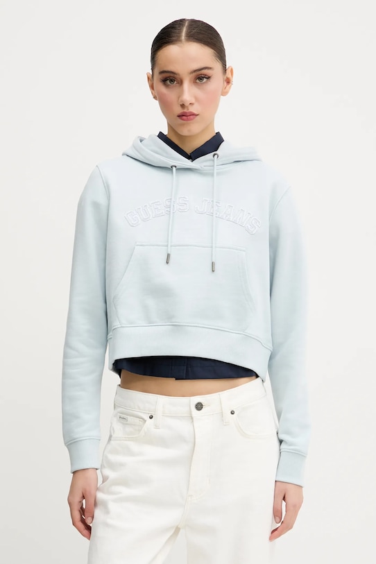 

Хлопковая толстовка Guess Jeans, синий