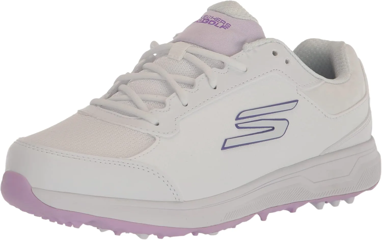 

Мужские гольф-кроссовки Skechers Prime с расслабленной посадкой без шипов, белый/лавандовый