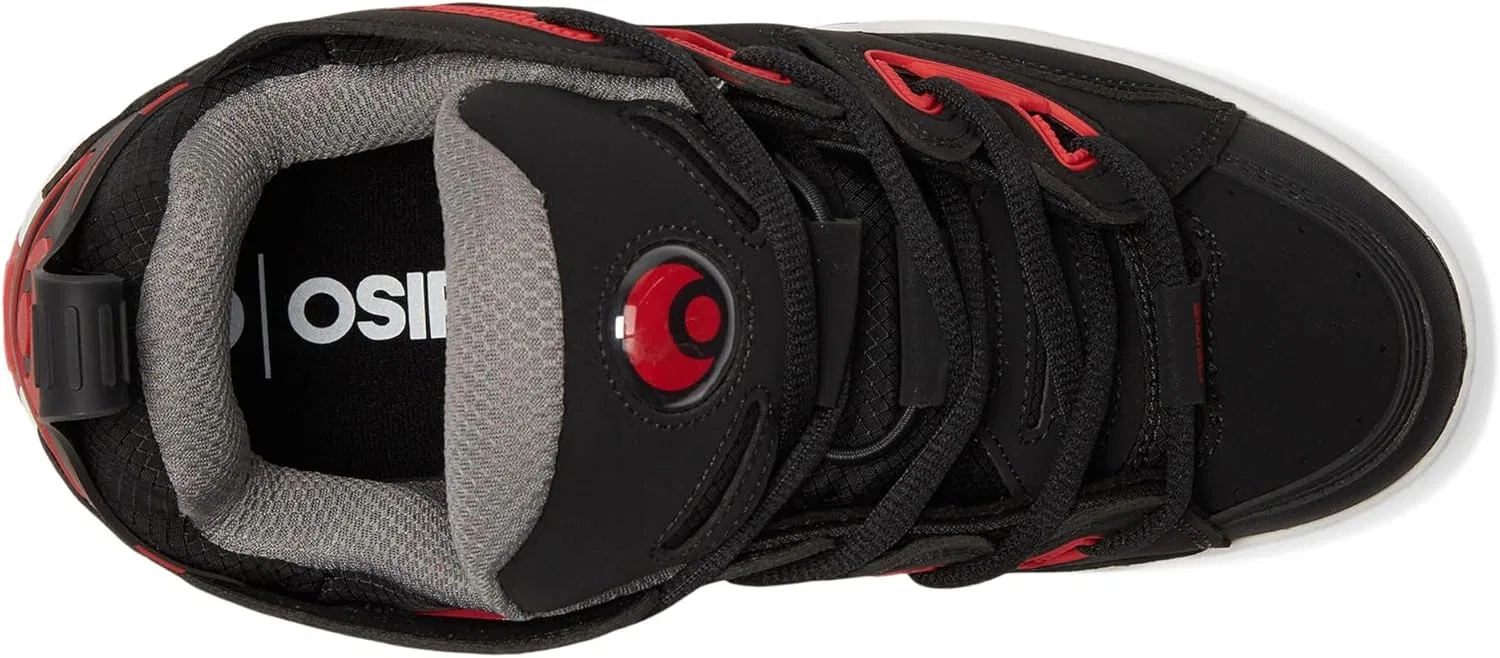 Кроссовки Osiris D3 E, Black/Charcoal/Red — фото 2