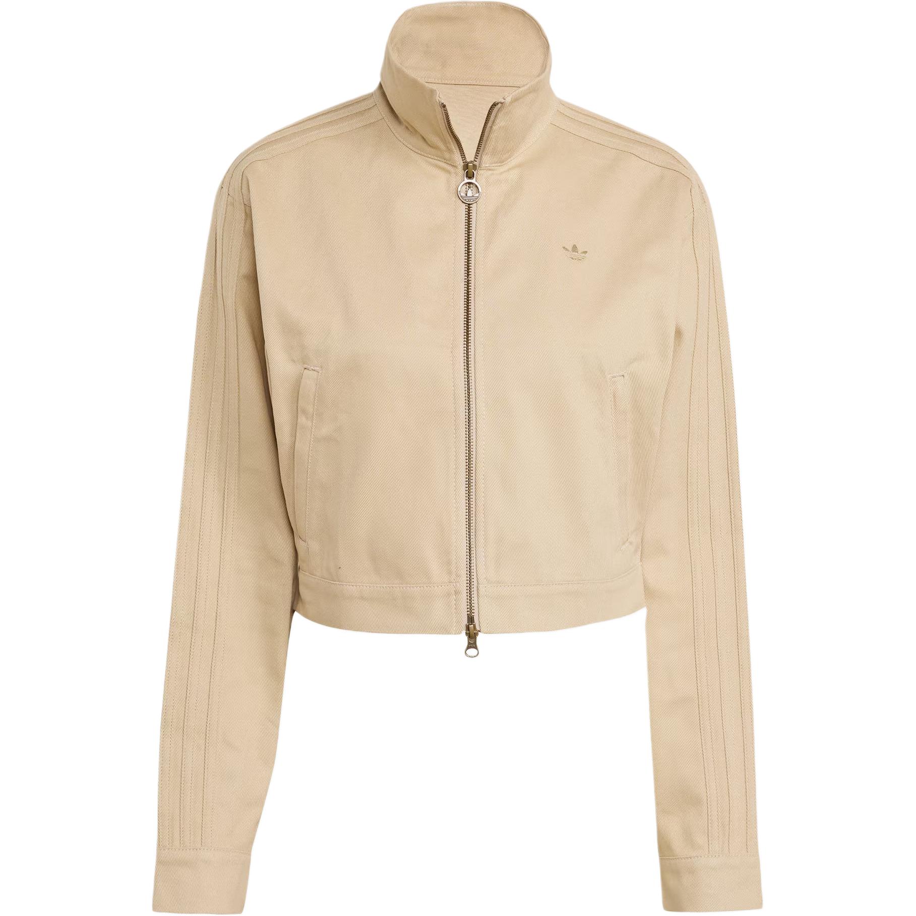 

Adidas Originals Короткая куртка Firebird SS25 TWILL CROP TRACK TOP женская, Gray Stone Khaki Brown