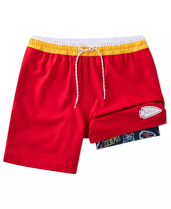 

Мужские классические плавки Kansas City Chiefs с подкладкой, 5.5", красные Chubbies