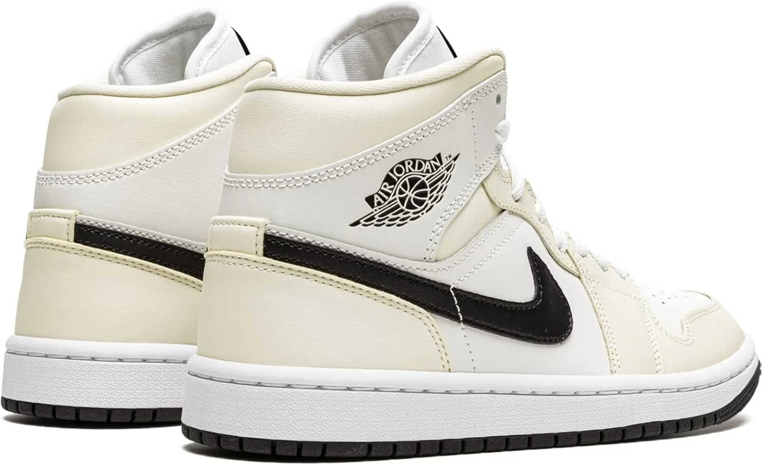 Мужские кроссовки Jordan Air 1 Mid Hi-Top Nike, белый — фото 2