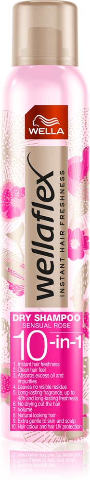 

Сухой шампунь Wellaflex Sensual Rose с нежным цветочным ароматом Wella, 180 мл