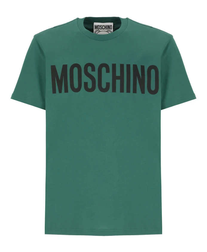 

Футболка S с принтом спереди Moschino, зеленый