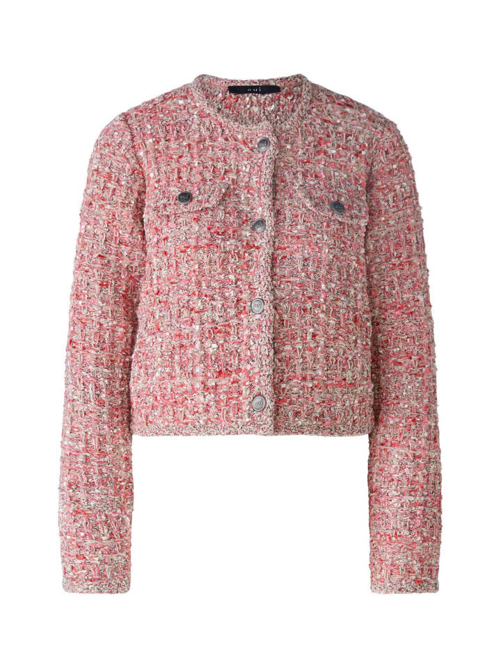 

Кардиган Oui Strickjacke, цвет pink rose
