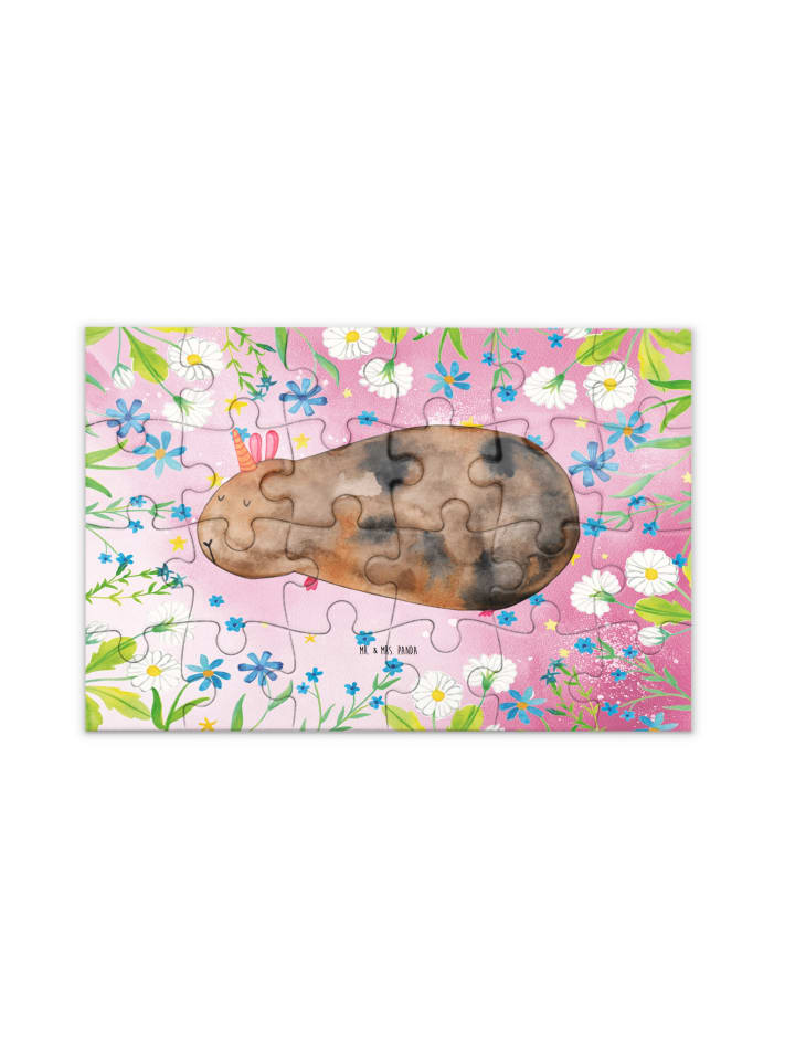 

Mr. & Mrs. Panda Головоломка «Единорог, морская свинка» без слов, пастельно-красного цвета