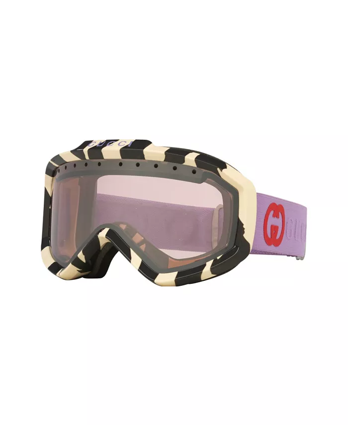 

Унисекс большие солнцезащитные очки, GG1210S GC001928 Gucci, слоновая кость/кремовый